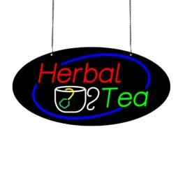 LED Herbal Tea Neon Sign, 24″x12″