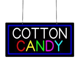 LED Cotton Candy Neon Sign, 20”x10”