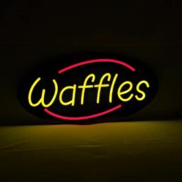 LED Waffles Neon Sign, 20″x10″