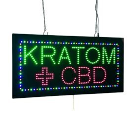LED Kratom CBD Sign, 24″x12″