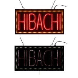 LED Hibachi Neon Sign, 24″x12″