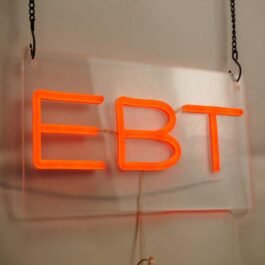 LED EBT Neon Sign, 12″x6″