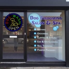 LED Dog Wash Neon Sign, 20″x20″