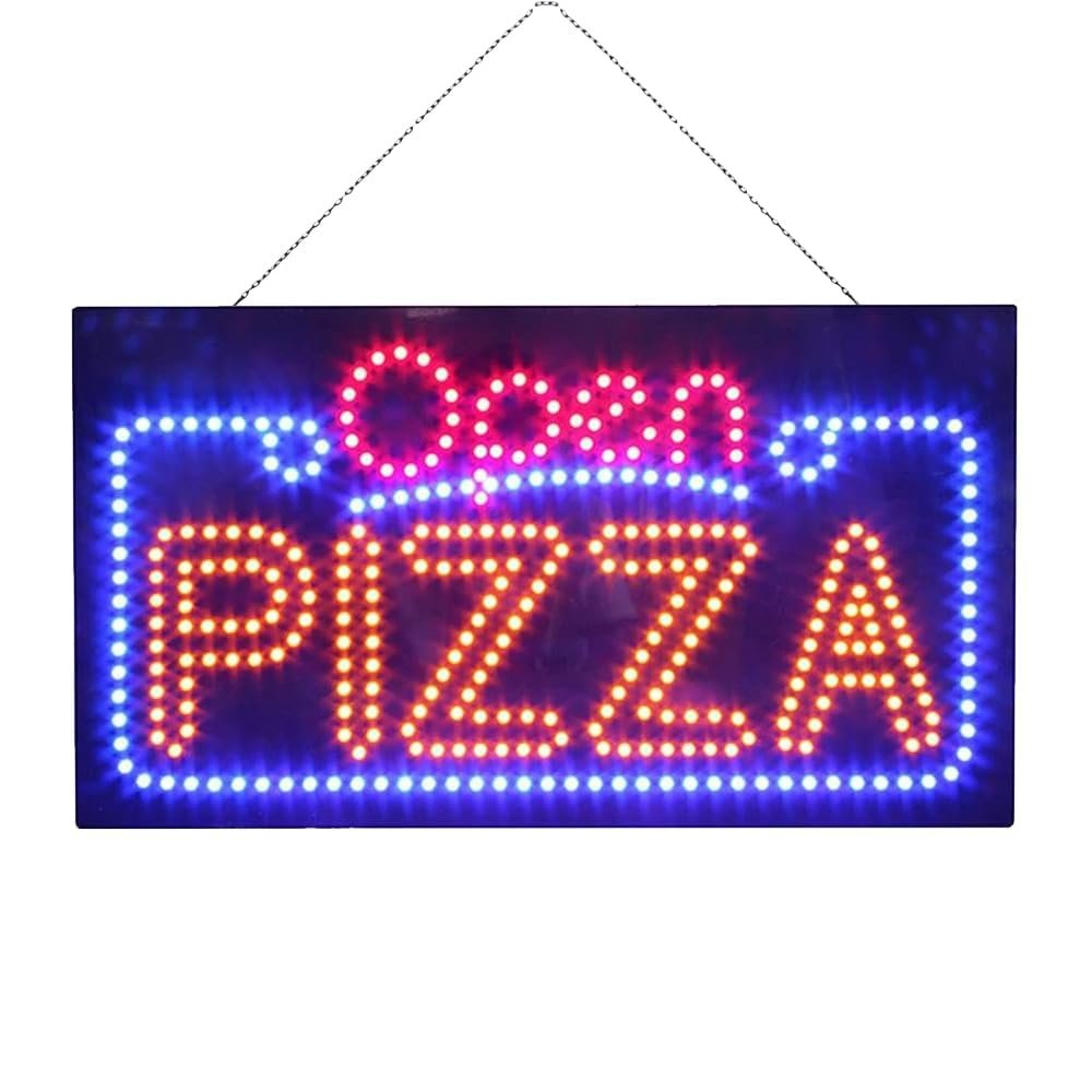 LED Open Pizza Sign, 31"x17"