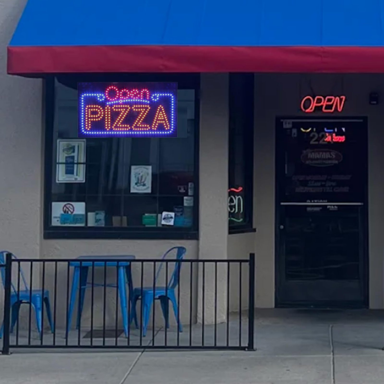 LED Open Pizza Sign, 31"x17" - Image 2