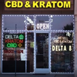 LED Delta 8 Kratom CBD Sign, 36″x24″