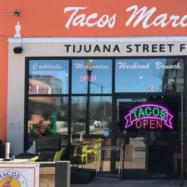 LED Tacos Sign, 19”x9.5”