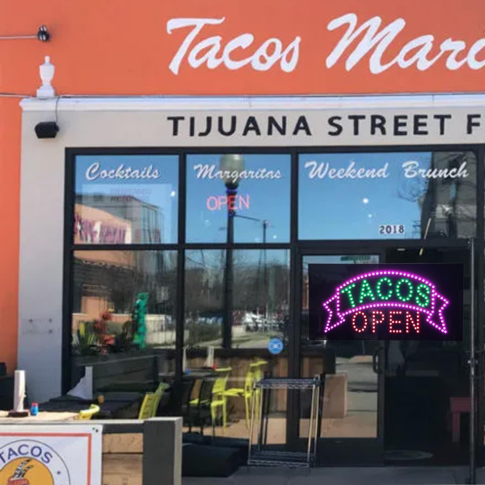 LED Tacos Sign, 19”x9.5” - Image 2