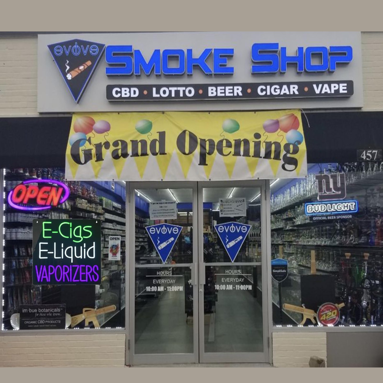 LED E-Cigs E-Liquid Vaporizers Neon Sign, 16"x16" - Image 2