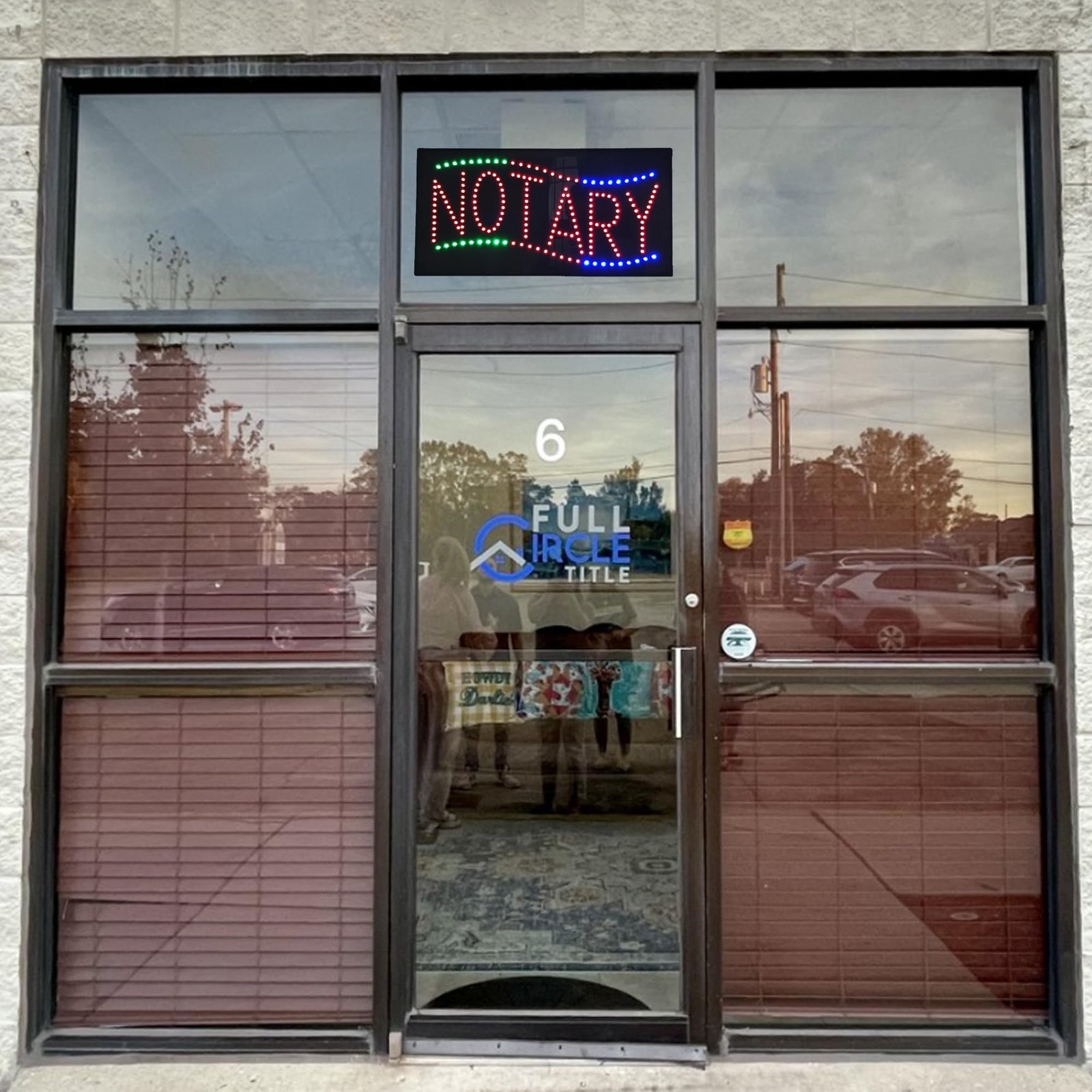 LED Notary Dot Sign, 19"x9.5" - Image 2