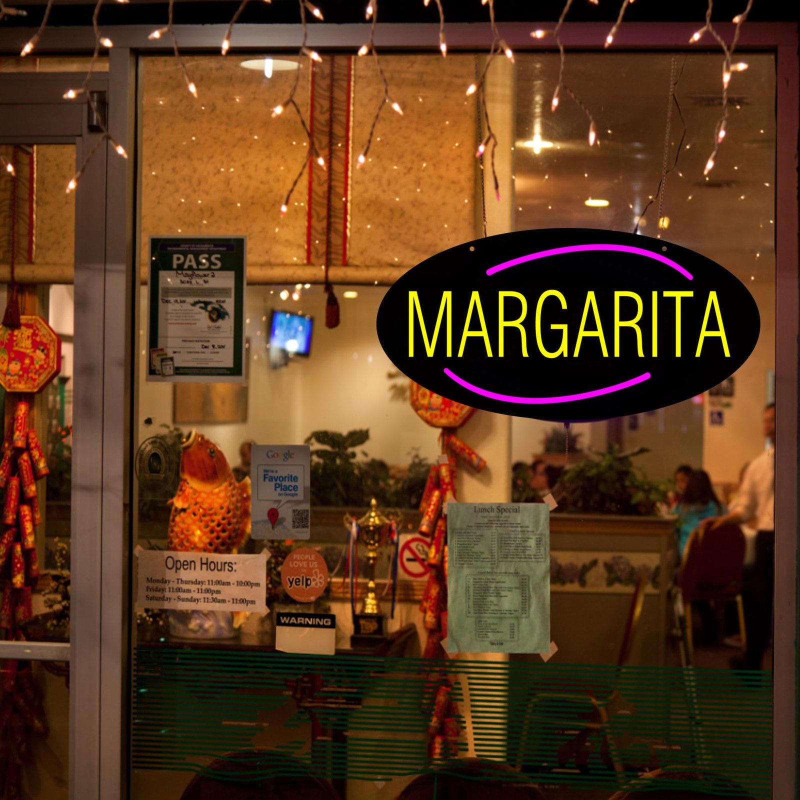 LED Margarita Neon Sign, 20"x10" - Image 2
