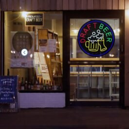 LED Draft Beer Neon Sign, 20″x20″