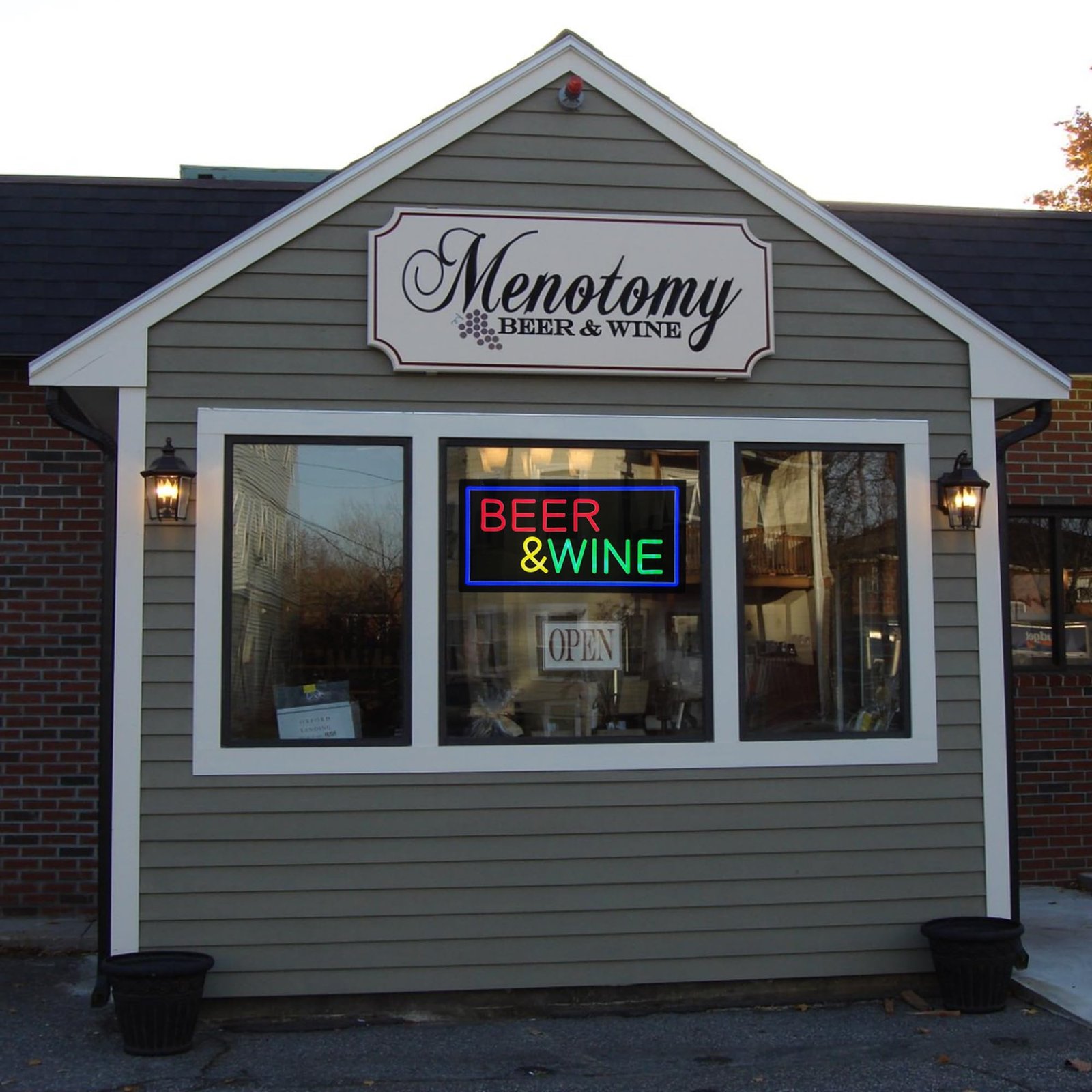 LED Beer Wine Neon Sign, 19"x9.5" - Image 3